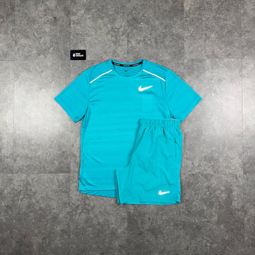 Nike Zomer Set (T-Shirt & Shorts) - Lichtblauw - Lichtblauw