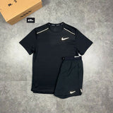 Nike Zomer Set (T-Shirt & Shorts) - Zwart - Zwart
