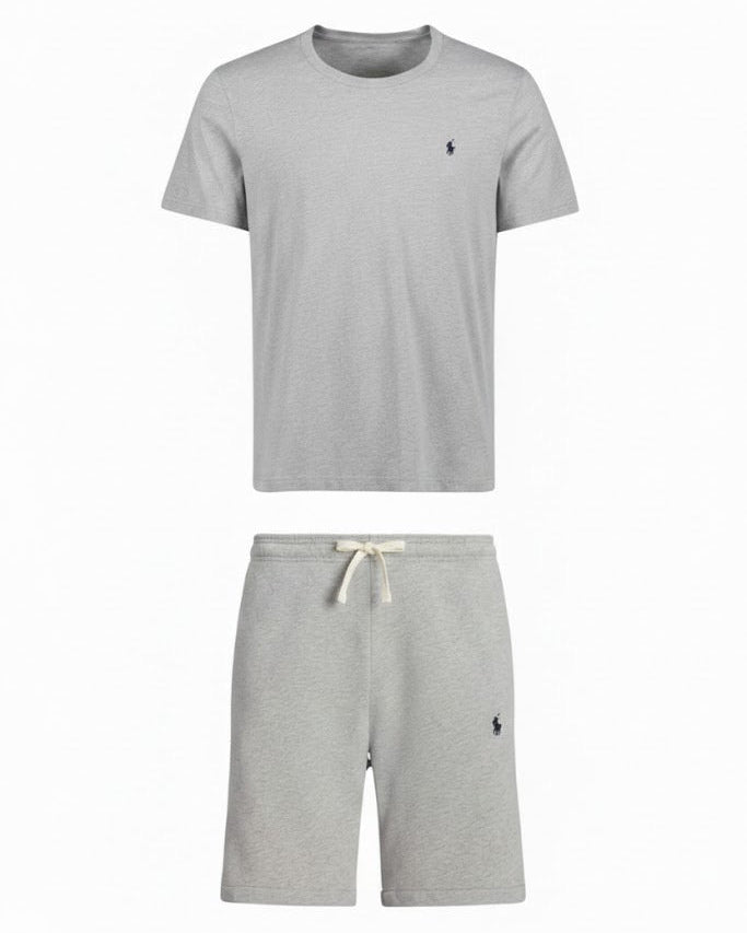 Polo Ralph Lauren Zomer Set (T-Shirt & Shorts) - Grijs - Grijs
