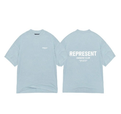 REPRESENT T-SHIRT - Lichtblauw - Lichtblauw