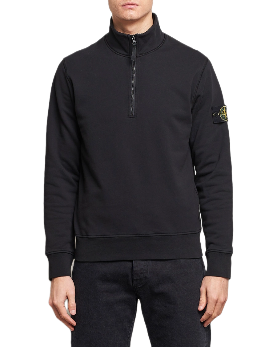 Stone Island Quarter Zip - Marineblauw - Marineblauw