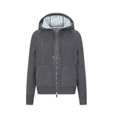 Dior Cashmere Hooded Jacket Grey