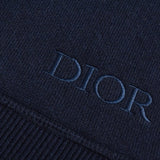 Dior Cashmere Hooded Jacket Navy Blue