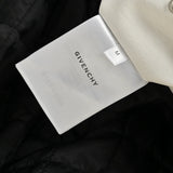 Givenchy Logo Jacket Varsity Jack In White Black Leather