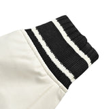 Givenchy Logo Jacket Varsity Jack In White Black Leather