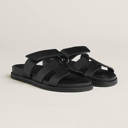Hermes Slippers - Zwart