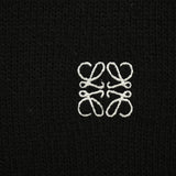 Loewe Anagram Logo Embroidered Wool Sweater In Black