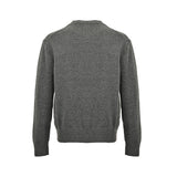 Loewe Anagram Logo Embroidered Wool Sweater In Grey