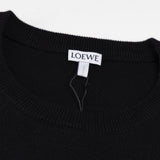 Loewe Anagram Sweater In Cotton Blend Black