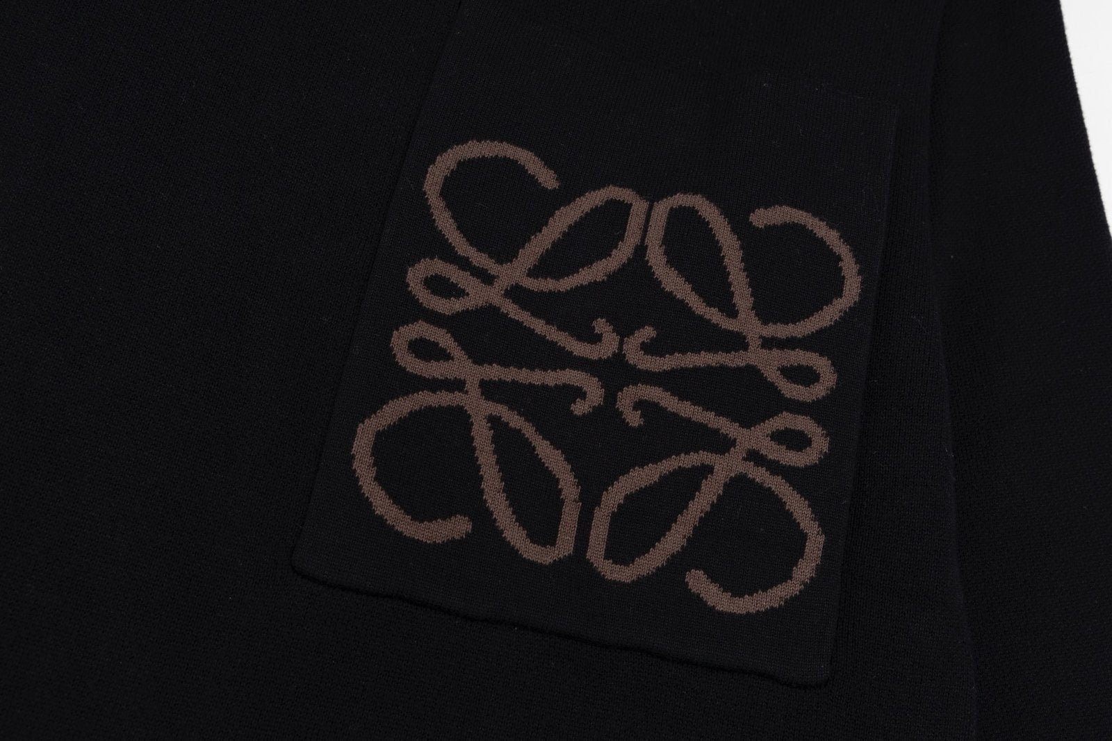 Loewe Anagram Sweater In Cotton Blend Black