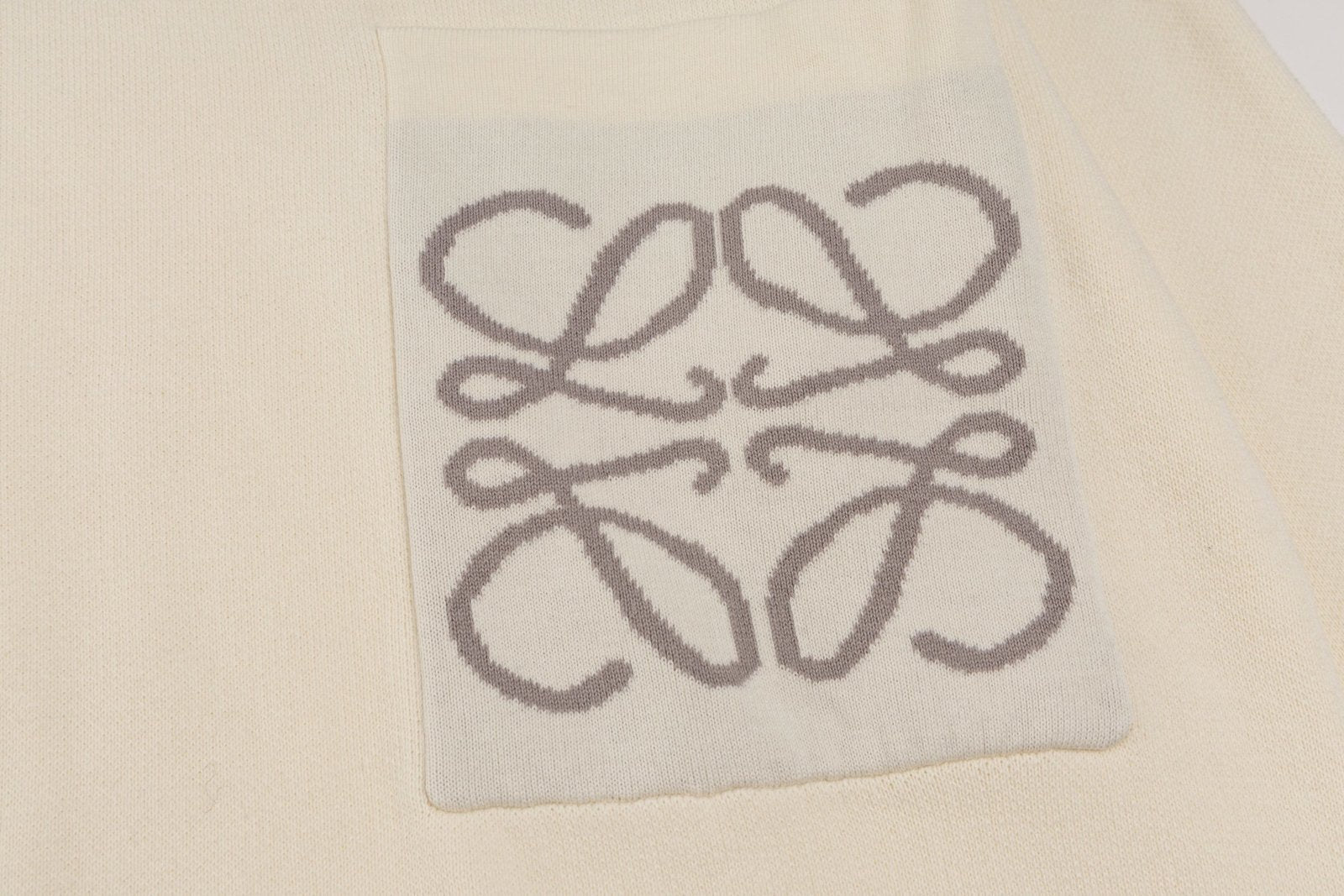 Loewe Anagram Sweater In Cotton Blend White