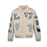 Louis Vuitton Multi-Patches Mixed Leather Varsity Blouson