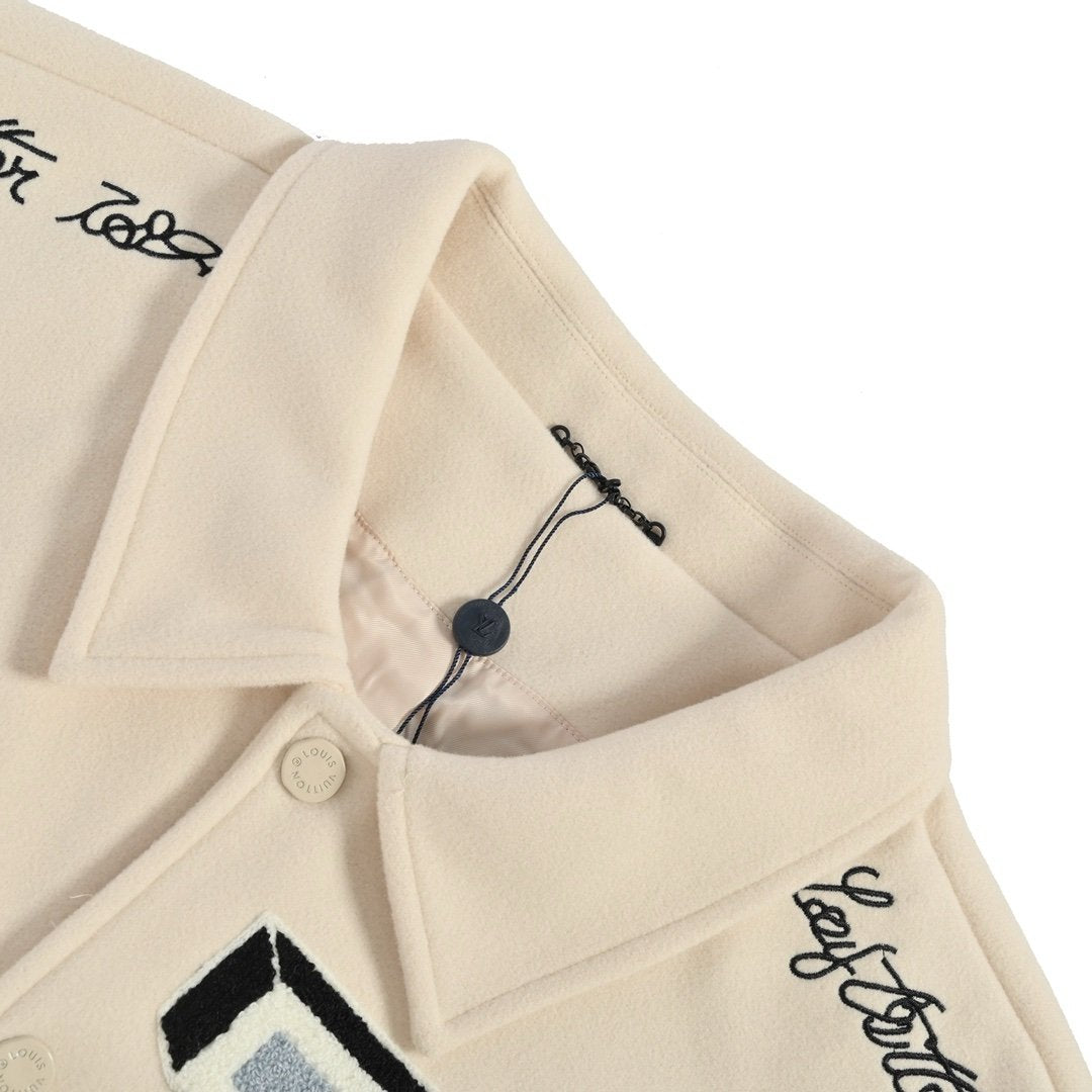 Louis Vuitton Multi-Patches Mixed Leather Varsity Blouson