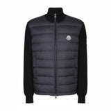Moncler Knit-Sleeve Down Jacket