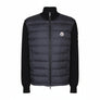 Moncler Knit-Sleeve Down Jacket - Zwart