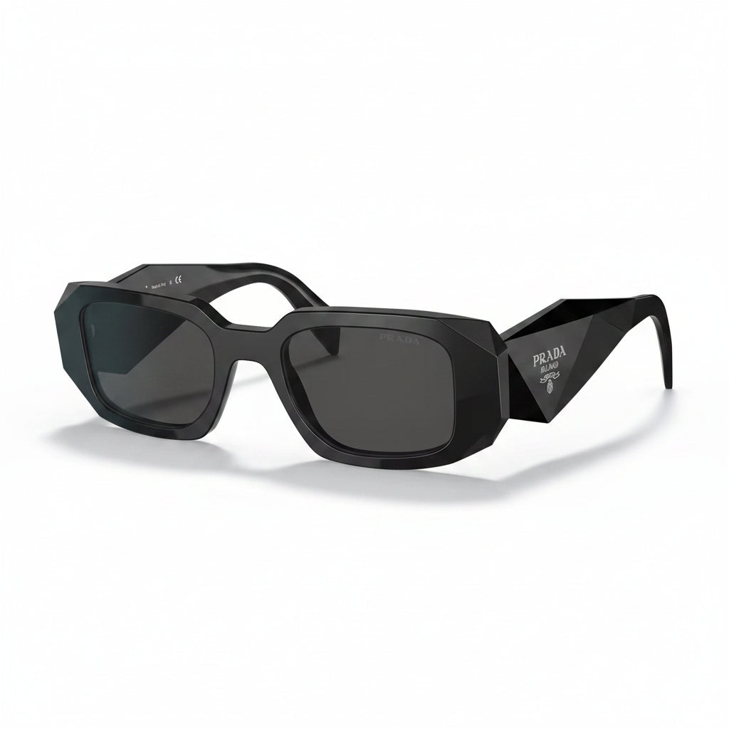 Prada Geometric Logo Sunglasses – Black