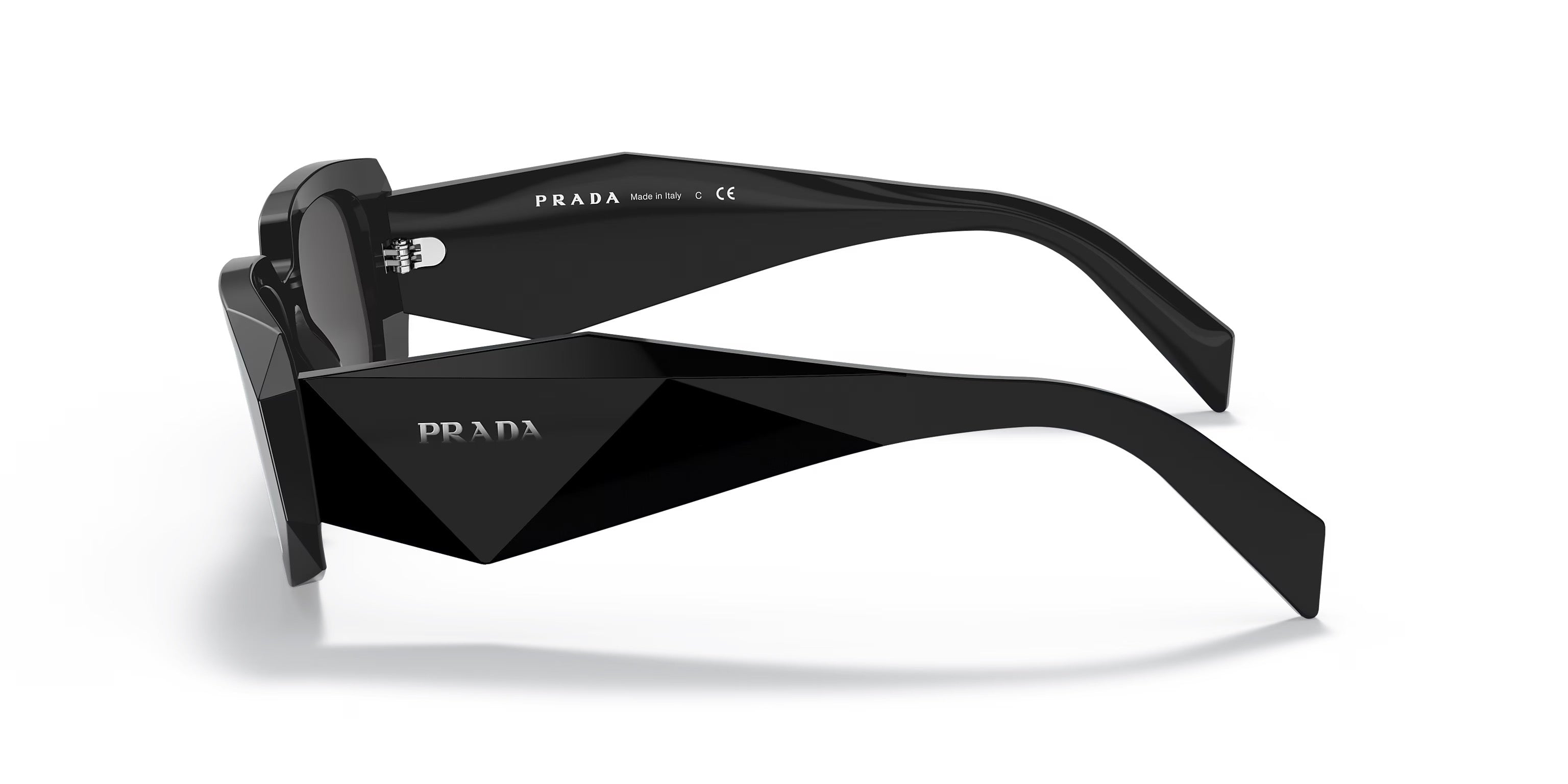 Prada Geometric Logo Sunglasses – Black