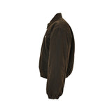 Prada Padded Denim Blouson Jacket Brown