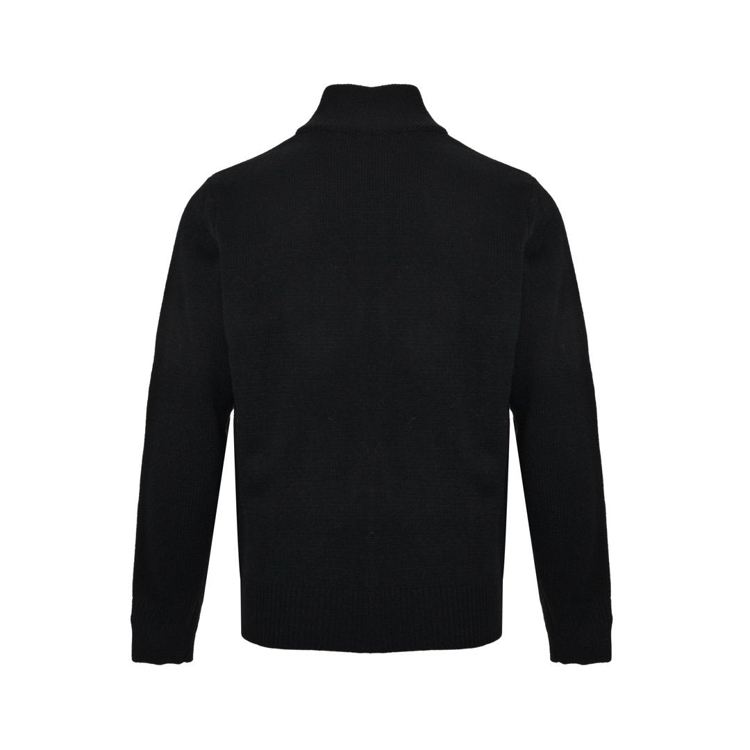 Prada Zip Up Cashmere Black