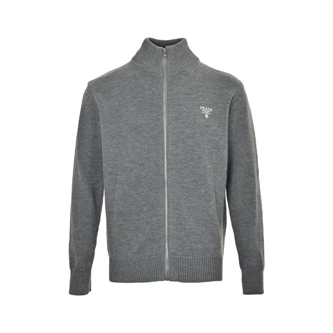 Prada Zip Up Cashmere Grey