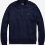 Ralph Lauren Half-Zip Sweater (Premium wol) - Navy