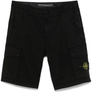 STONE ISLAND KORTE BROEK - Zwart