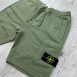 Stone Island Cargo Short — Laurel Green
