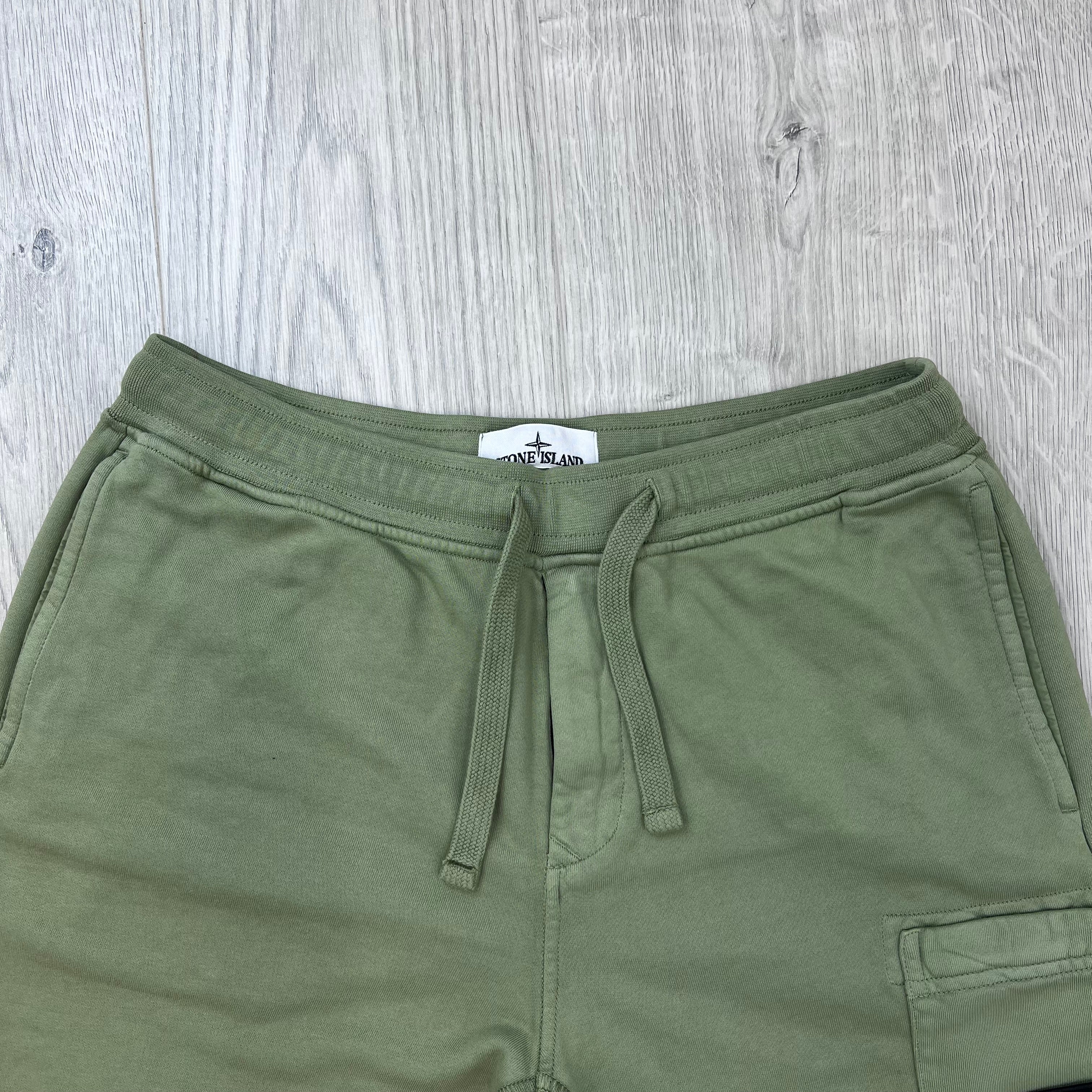 Stone Island Cargo Short — Laurel Green