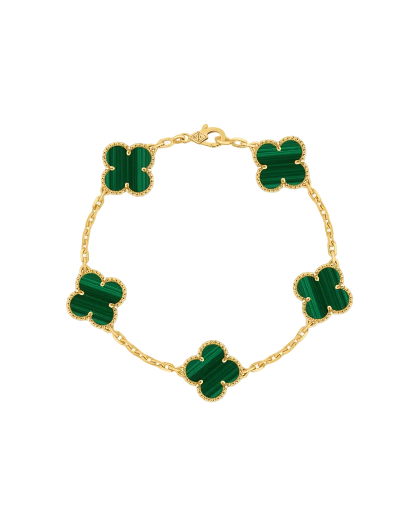 Van Cleef Alhambra Bracelet - Groen/Goud