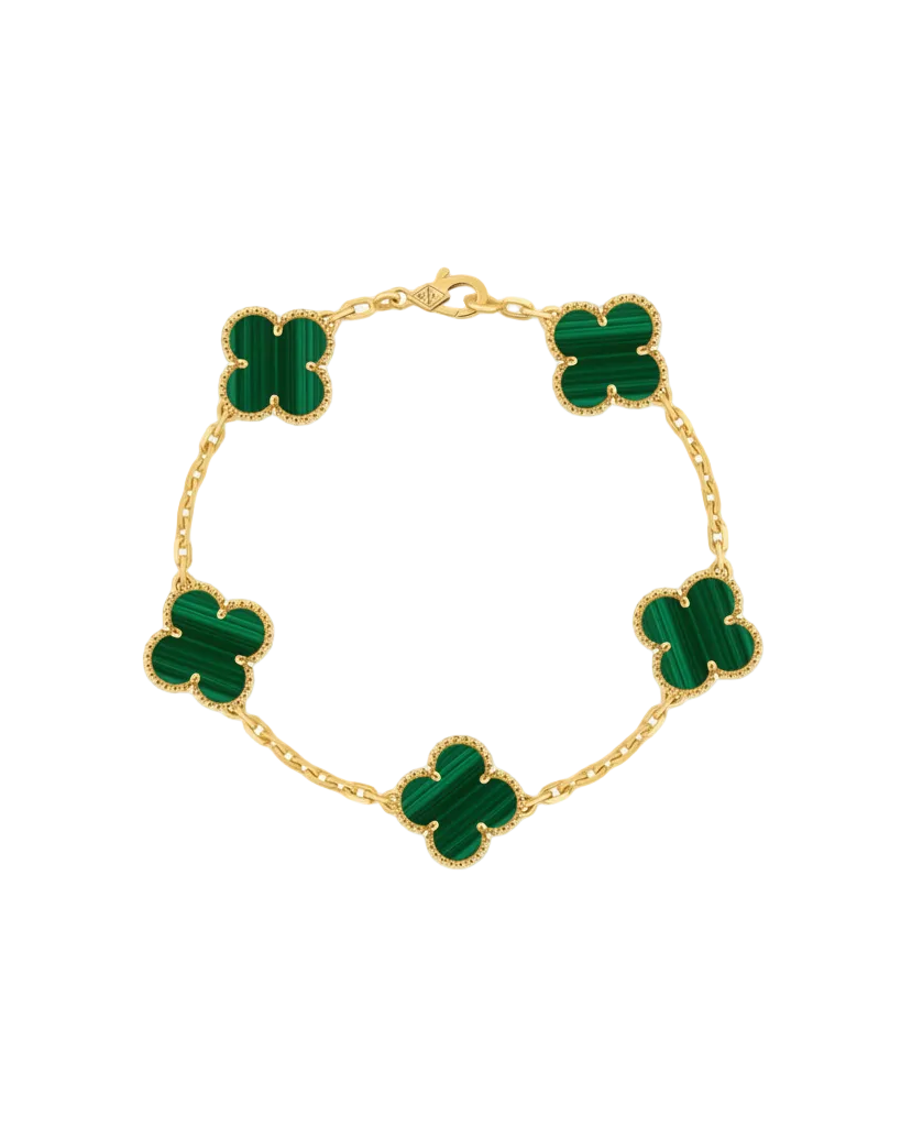 Van Cleef Alhambra Bracelet - Groen/Goud