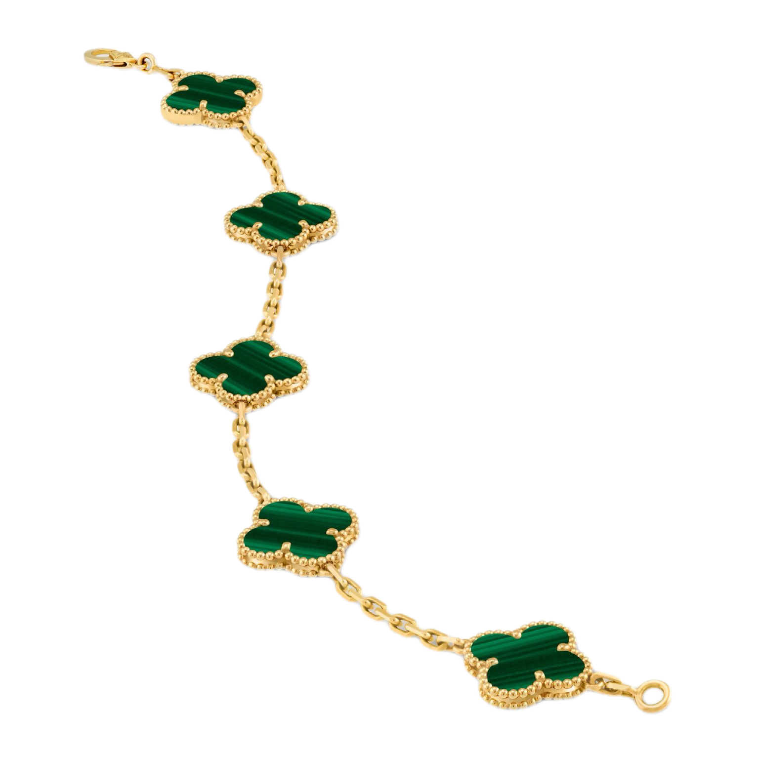 Van Cleef Alhambra Bracelet - Groen/Goud