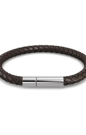 Zixa - Bracelet Leather Brown/Silver