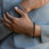 Zixa - Bracelet Leather Brown/Silver