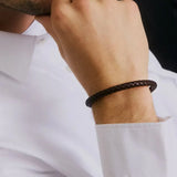 Zixa - Bracelet Leather Brown/Silver