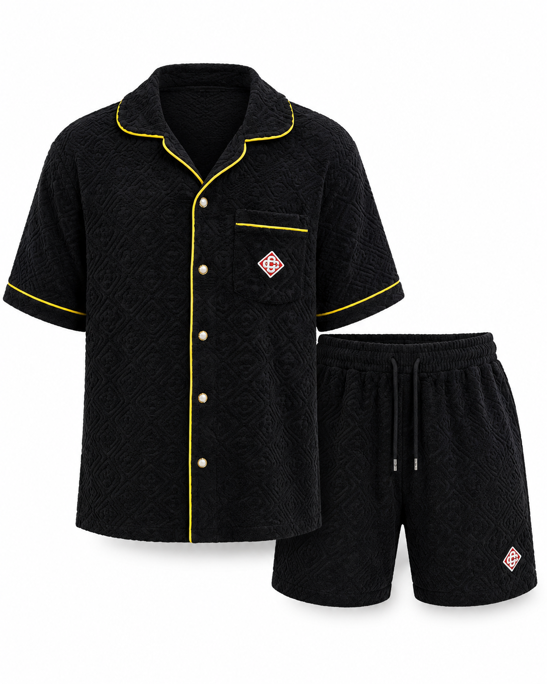 Casablanca Badstof Zomerset — Zwart / Geel